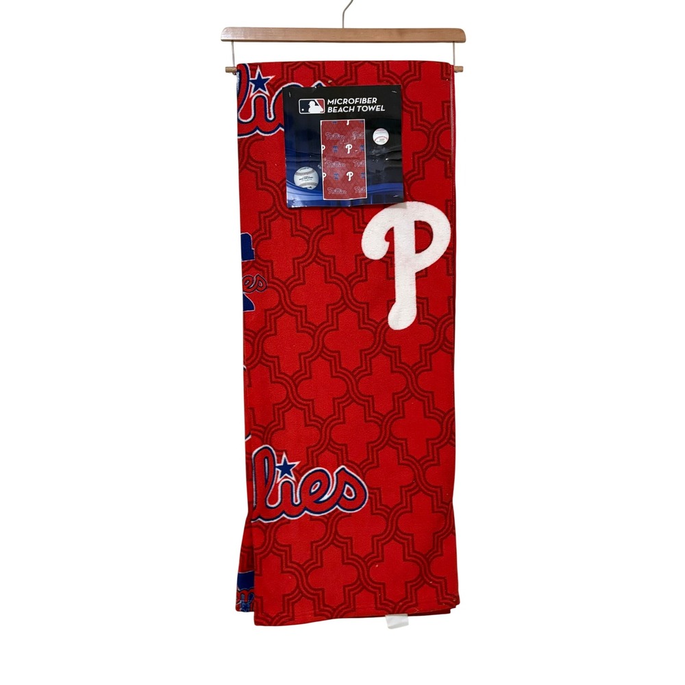 Philadelphia Phillies MLB Microfiber Beach Towel Red Northwest 40x72 New